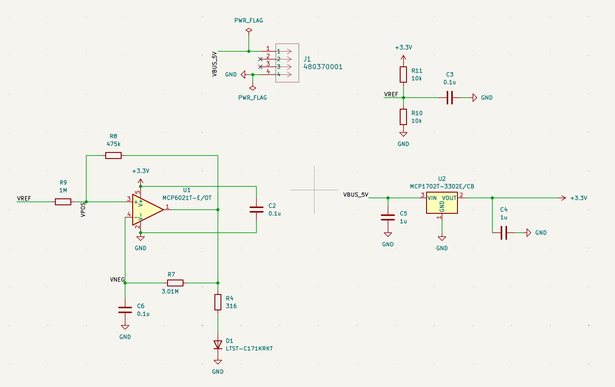KiCad PCB Schematic for Custom Guitar Pedal Power Supply